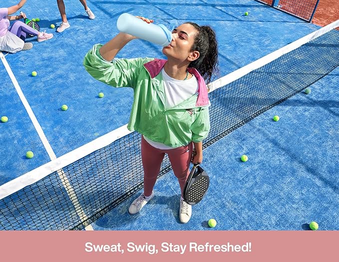 26 oz Insulated Water Bottle with 2-in-1 Straw and Spout Lid, Keep Cold 24H, Leak-Proof, Fits in Car Cup Holder, Stainless Steel Water Bottle for Sports, Travel, Gym, and School (Shroom Parade)