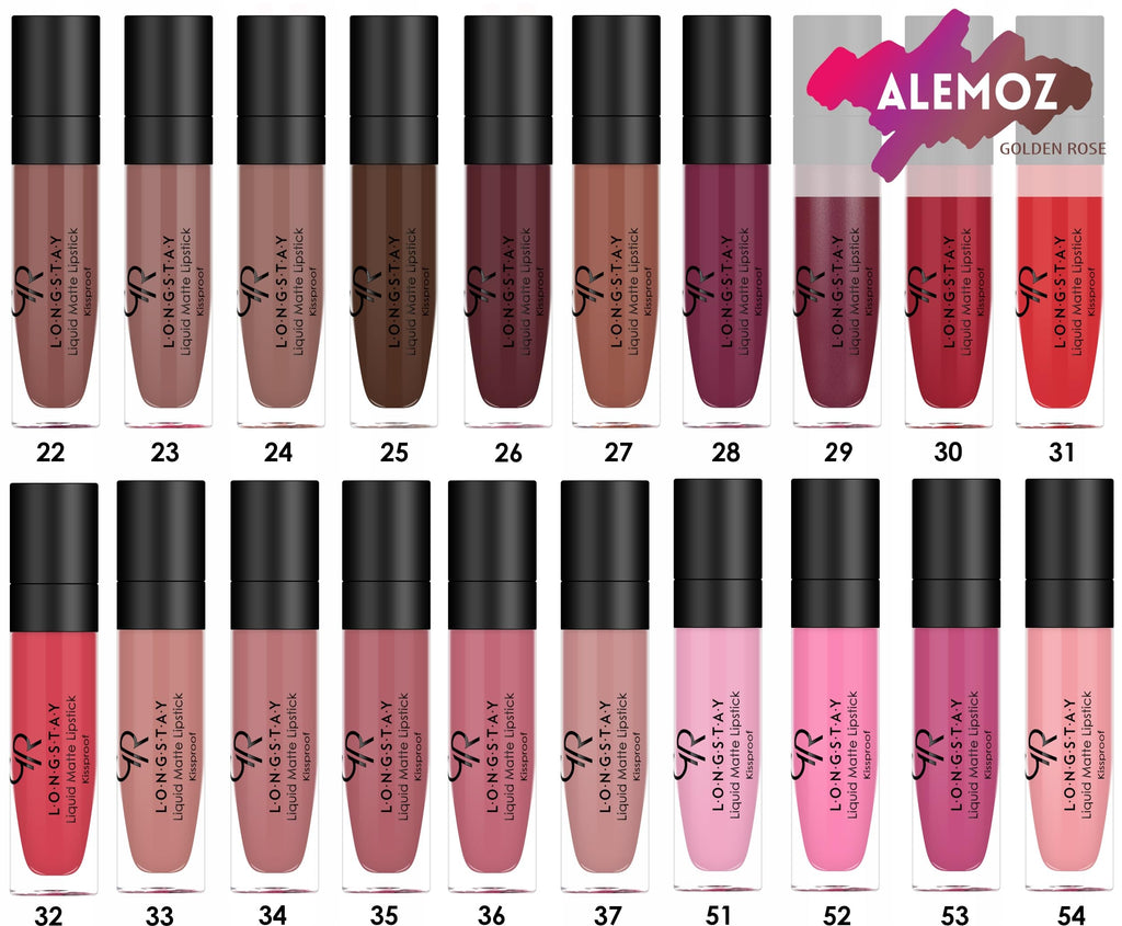 Golden Rose Matte Lipstick Crayon - Moisturizing, Paraben-Free Cosmetics
