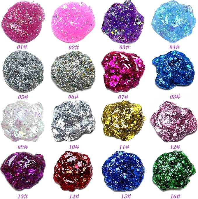 Holographic Face Glitter Gel Body Shimmer Makeup for for Hair, Face, Clavicle, Arm, Nail, Eyeshadow, Long Lasting Waterproof Party Glitter for St. Patrick's Day, 1.35oz (Grass Green #16)