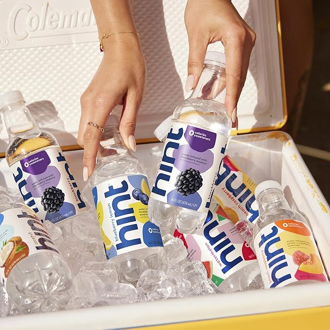 Hint Fruit-Infused Bottled Water, Best Sellers Variety Pack - Sugar Free Flavored Water with Zero Calories, Natural Fruit Essences, and No Artificial Sweeteners - 16 Fl Oz (Pack of 12)