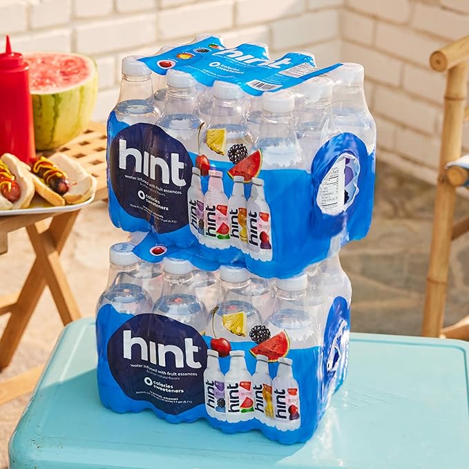 Hint Fruit-Infused Bottled Water, Best Sellers Variety Pack - Sugar Free Flavored Water with Zero Calories, Natural Fruit Essences, and No Artificial Sweeteners - 16 Fl Oz (Pack of 12)