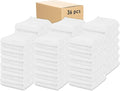 Kaufman - Premium Hand Towels Set for Bathroom, Spa, Gym, and Face Towel 100% Cotton Ring Spun, Ultra Soft Feel and Highly Absorbent Towels (White, 36-PK)