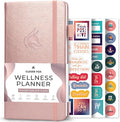 Clever Fox Wellness Planner - Weekly & Daily Health and Wellness Log, Food Journal & Meal Planner Diary for Calorie Counting, Notebook for Medical Condition Tracking – Pocket size (Rose Gold)