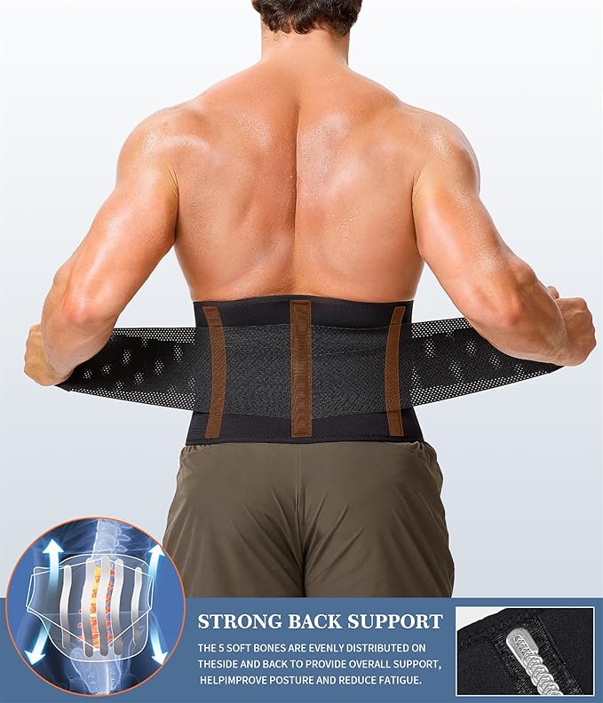 TAILONG Neoprene Waist Trimmer Ab Belt for Men Waist Trainer for Women Corset Slimming Body Shaper Workout Sauna Sweat Band