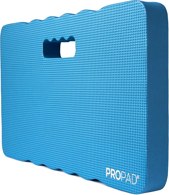 Thick Kneeling Pads, Garden Kneeler for Gardening, Bath Kneeler for Baby Bath, Kneeling Mat for Yoga, Knee Pad for Work, Floor Foam Pad, Extra Large (XL) 18 x 11 x 1.5 Inches, Blue (Pack of 2)