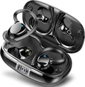 Wireless Earbuds, HiFi Stereo Sport Bluetooth 5.3 in-Ear Headphones with Earhooks, 48H Deep Bass, LED Display, Noise Cancelling, IP7 Waterproof Earphones Built-in Microphone for Running