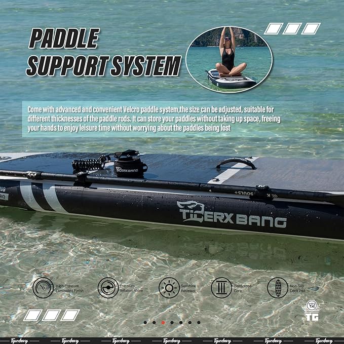 Inflatable Paddle Board with Premium SUP Board Accessories, Allround Paddle Boards for Adults/Kids,Stand Up Paddle Board Defender Collection