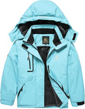 Keevoom Girl's Ski Jacket Winter Warm Thick Snow Coat Windproof Kids Outdoor Hooded Jackets
