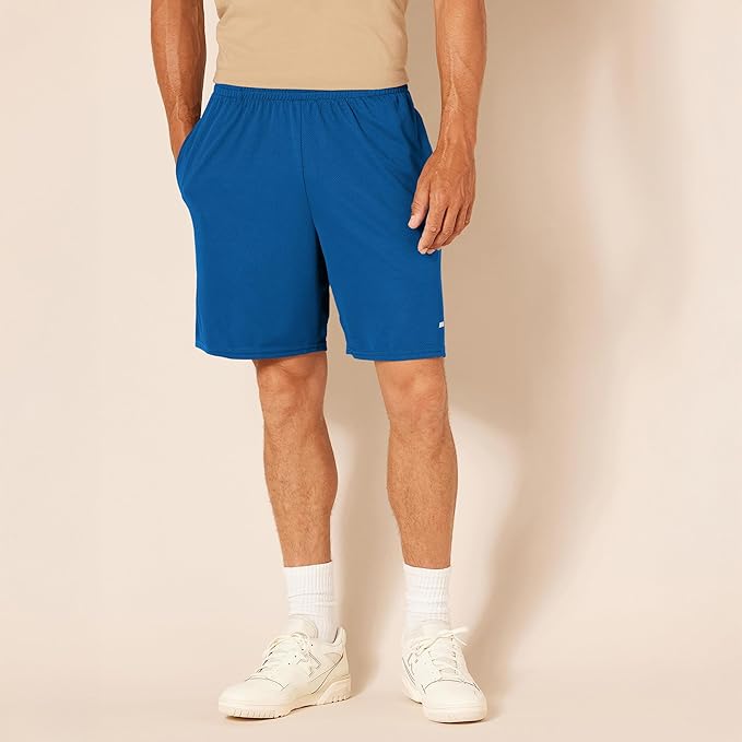 Amazon Essentials Men's Performance Tech Loose-Fit Shorts (Available in Big & Tall), Pack of 2