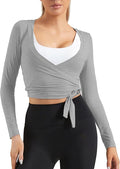 Women Tie Front Shrug Long Sleeve Bolero Cardigan Lightweight Casual Tops