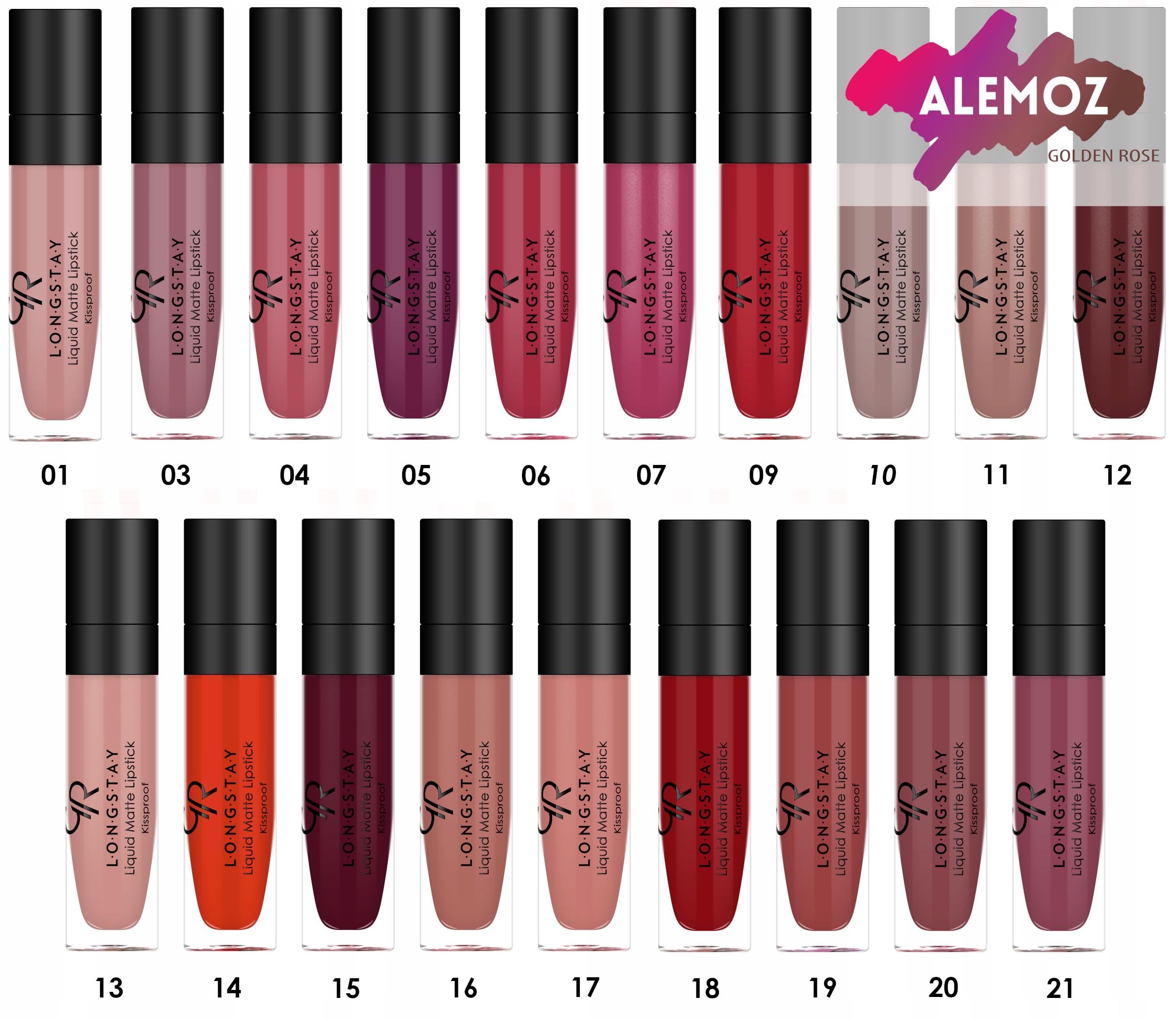 Golden Rose Longstay Liquid Matte Lipstick 24 - Intense Color