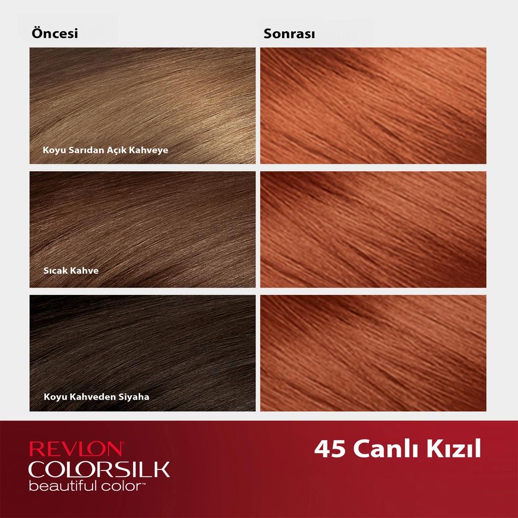 Revlon ColorSilk Beautiful Color 45 Bright Auburn Hair Dye