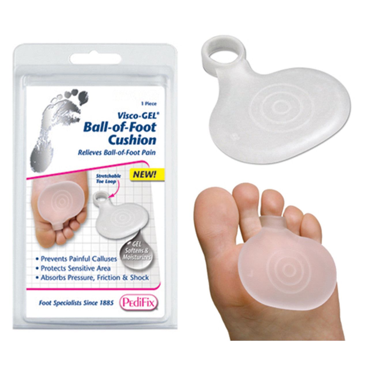 PediFix Metatarsal Pad With Toe Loop Large Left
