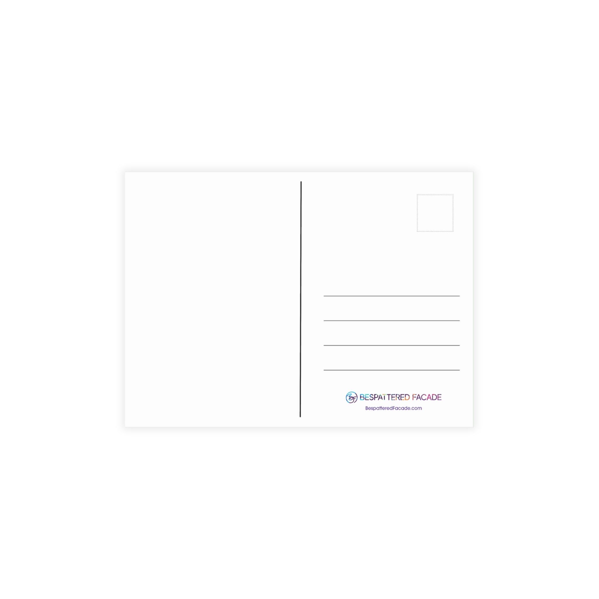 Bespattered Facade "I'm Here with My Posse" Postcards (no envelopes) | Sets of 10, 30, or 50