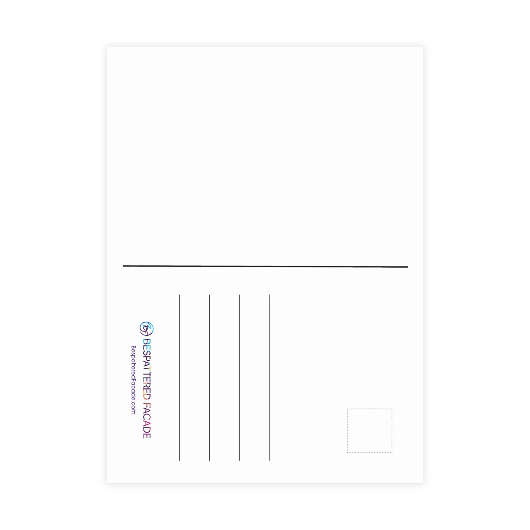 Bespattered Facade "Eat the Rich" Orcas Postcards (no envelopes) | Sets of 10, 30, or 50