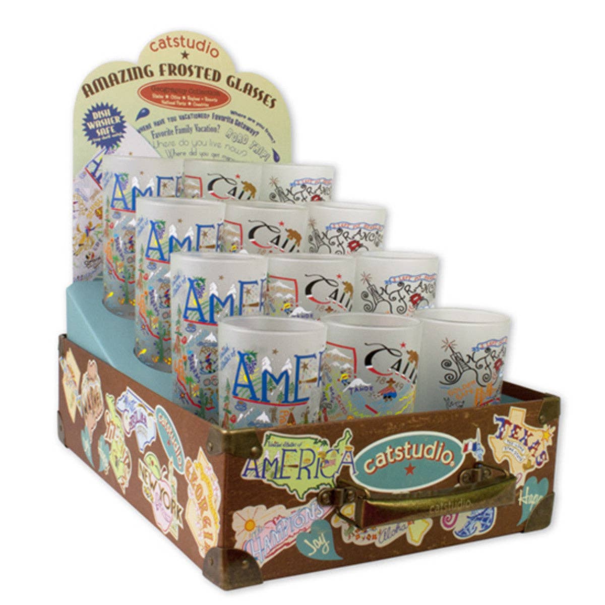 catstudio - Glass Suitcase Display