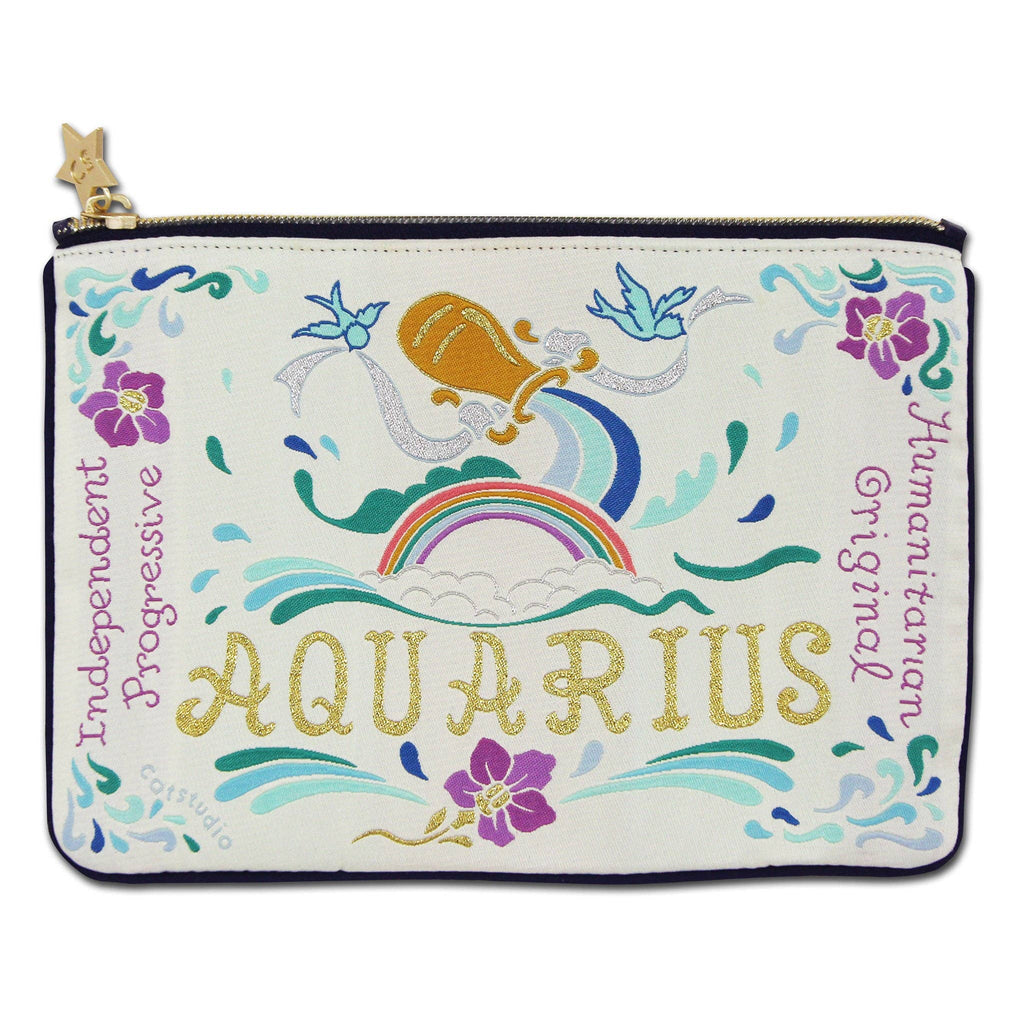 catstudio - Aquarius Astrology Zip Pouch