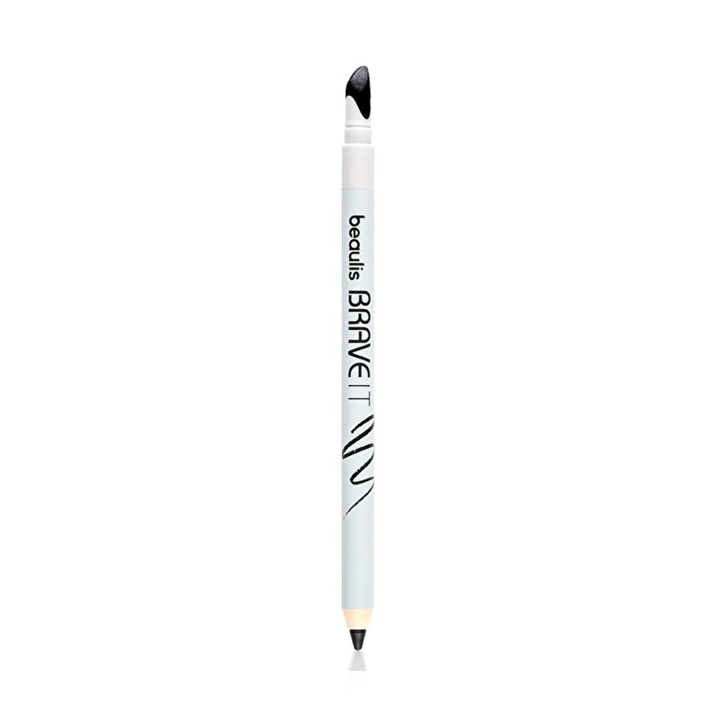 Beaulis Smoky Eye Eyeliner - Dual-Ended for Effortless Makeup, 100 Black