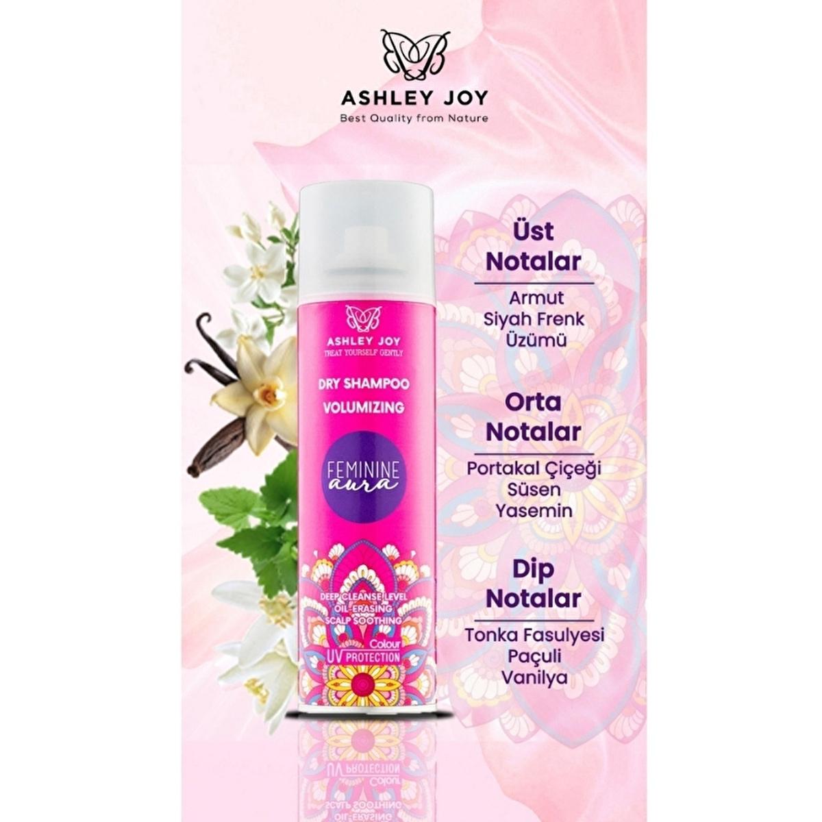 Ashley Joy Feminene Aura Dry Shampoo: Oil Absorbing, Volumizing Hair Refreshing Spray - Quick Cleanse, Travel Size