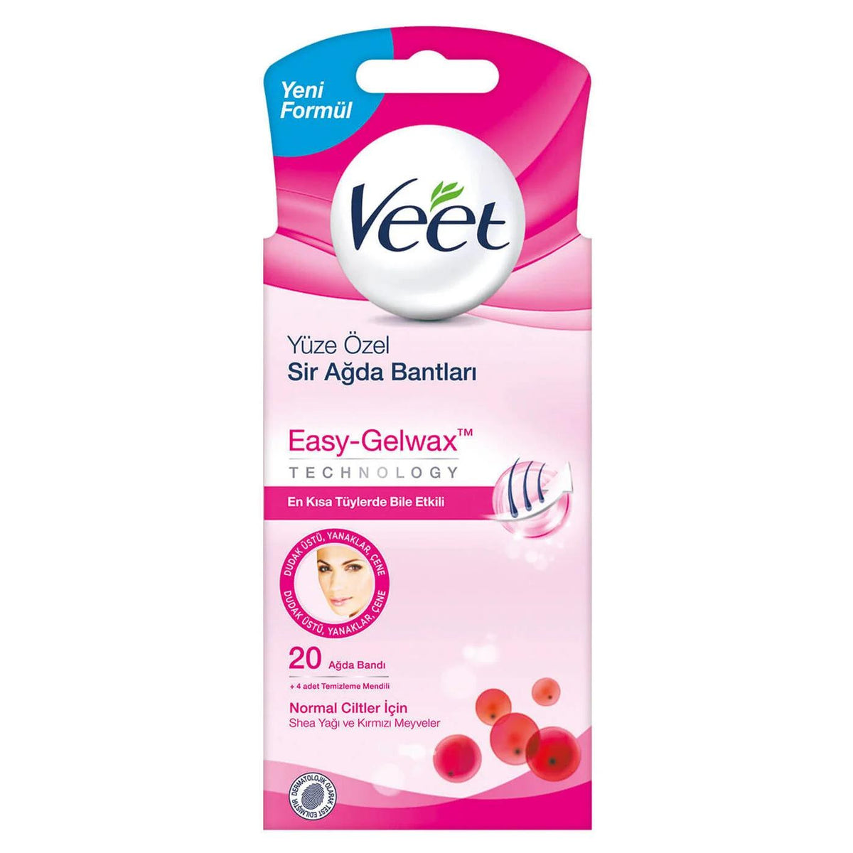 Veet Face Wax Strips for Sensitive Skin 20 Count