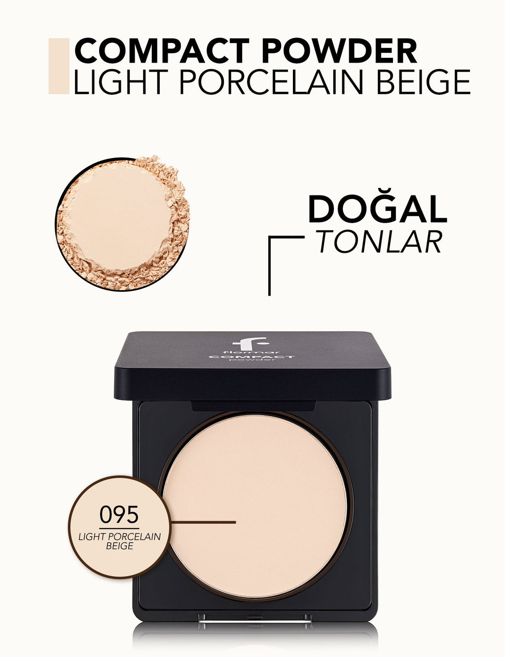 Flormar Compact Powder High Pigment Matte Finish 11g