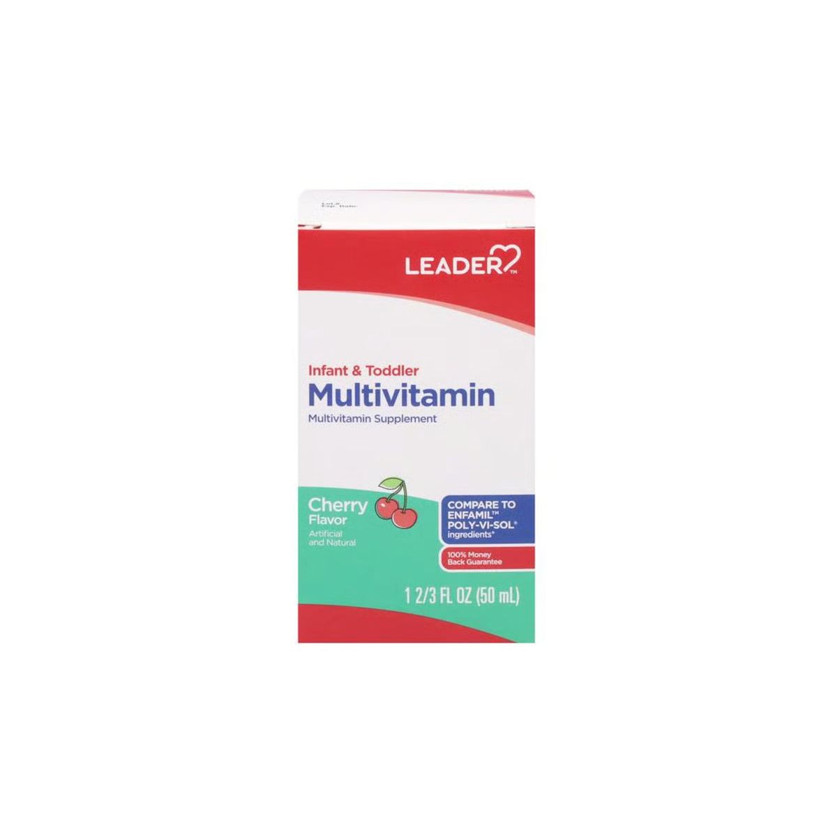 Leader Infant & Toddler Multivitamin Iron Cherry - 1.66 Fl Oz
