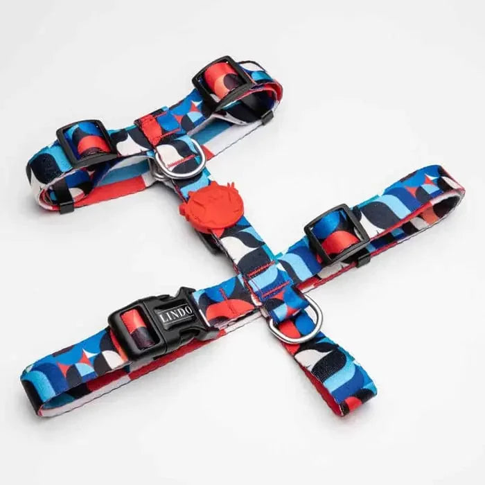 Lindo Red Line H-Type Dog Harness for Small Breeds