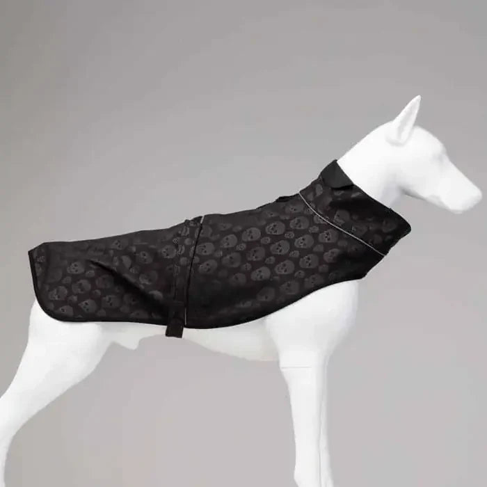 Lindo Softshell Black Skull Dog Raincoat Waterproof Jacket