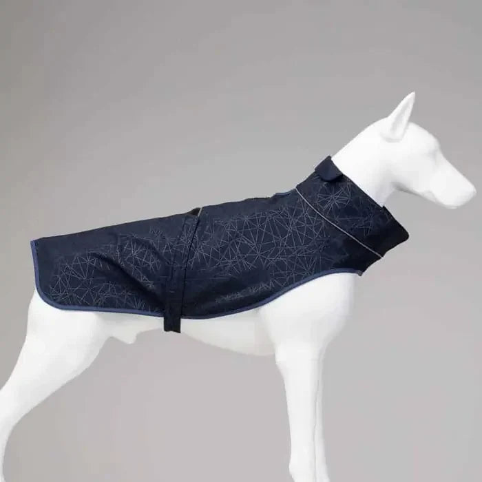 Lindo Softshell Magnetic Navy Dog Raincoat for All Breeds