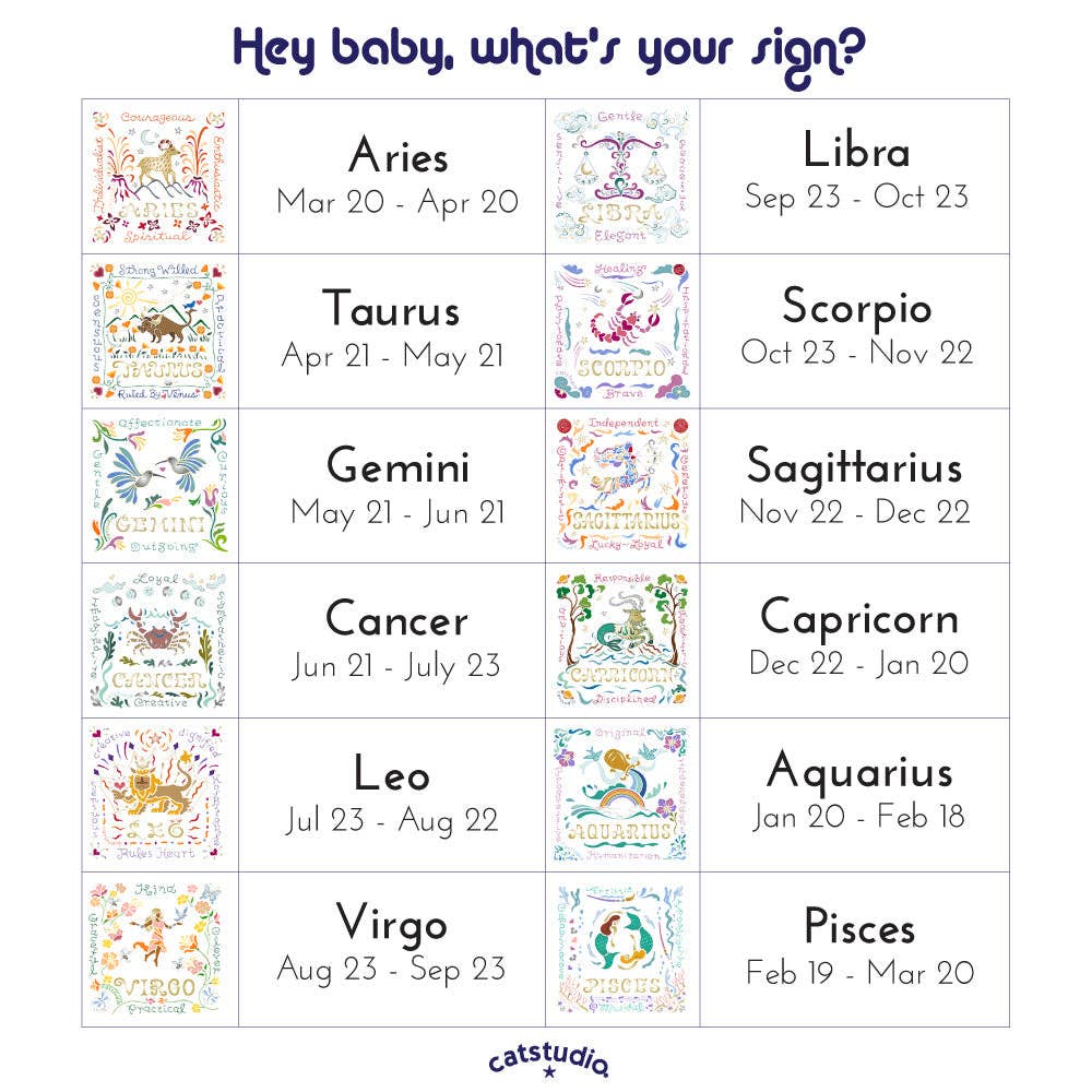 catstudio - Libra Astrology Zip Pouch