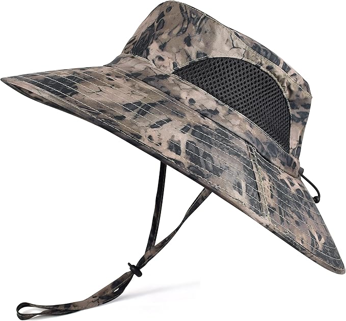 EINSKEY Wide Brim Sun Hat, UPF 50+ UV Protection Waterproof Packable Bucket Hat for Men & Women, Fishing Hiking Beach Garden