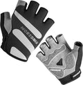 KINGSBOM Breathable Cycling Gloves, Shock-Absorbing Bike Gloves with Light Silicone Gel Pad, Anti-Slip Bicycle Gloves for Men and Women