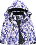 Keevoom Girl's Ski Jacket Winter Warm Thick Snow Coat Windproof Kids Outdoor Hooded Jackets