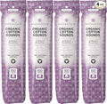 Organic Cotton Rounds, 400 Count - Makeup Remover Pads for Face, Lint-Free