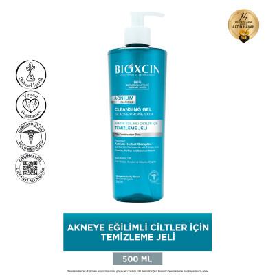 Bioxcin Facial Cleansing Gel for Acne Prone Skin - 500ml, Sebum Balancing, Dermatologically Tested, Paraben-Free