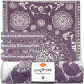 Manduka Yogitoes Yoga Towel – Rubber Grip Dots Non-Slip Bottom, Quick Dry Fitness Towel for Hot Yoga, Pilates, Exercise