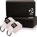 2-PACK or 5-PACK Yoga Exercise Adjustable Straps 8Ft | BONUS eBook | with Durable D-Ring For Pilates & Gym Workouts | Hold Poses, Stretch, Improve Flexibility & Maintain Balance