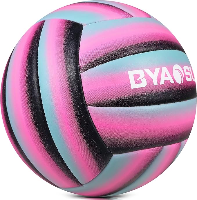 Soft Official Volleyball for Indoor Outdoor Beach, Size 5 Training Volleyball for Beginner Teenager Adult…