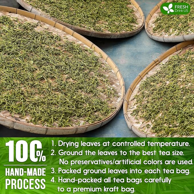 FreshDrinkUS, Premium 135 Rosemary Leaf Tea Bags, 100% Natural and Pure Rosemary Dried Leaves, Pure Rosemary Herbal Tea, No Additives, No Caffeine, No Gluten, Vegan. (135 Tea Bags)