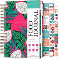 PLANBERRY Food Journal Premium – Nutrition Planner – Diet & Calorie Tracker – Meal & Exercise Diary – Weight Loss Journal (Dragon Fruit)