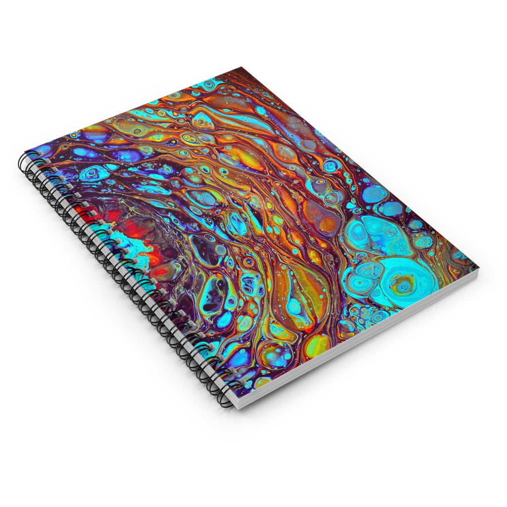 Bespattered Facade Vortex Spiral Notebook - Lined Pages