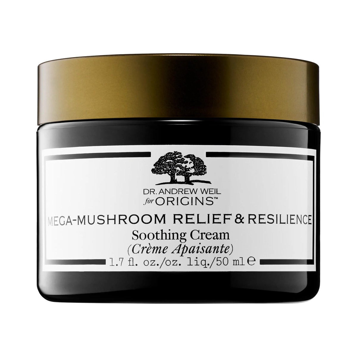 Dr. Andrew Weil for Origins Soothing Cream for Sensitive Skin - Mega-Mushroom Comfort & Resilience, Hydrating & Natural