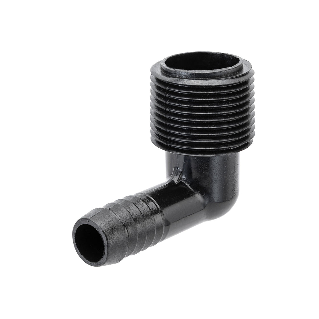 3/4" MPT x 1/2" Barb Riser Flex Pipe Elbow 94360