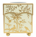 The Enchanted Home - Pale Green & Gold Chinoiserie Tissue Holder