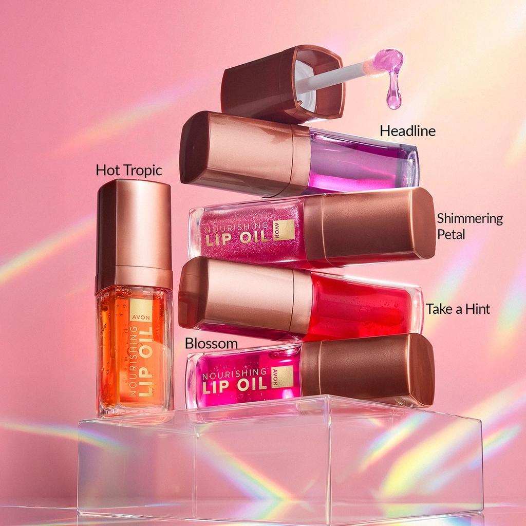 Avon Lip Oil Nourishing Tinted Lip Treatment in Take a Hint 7ml