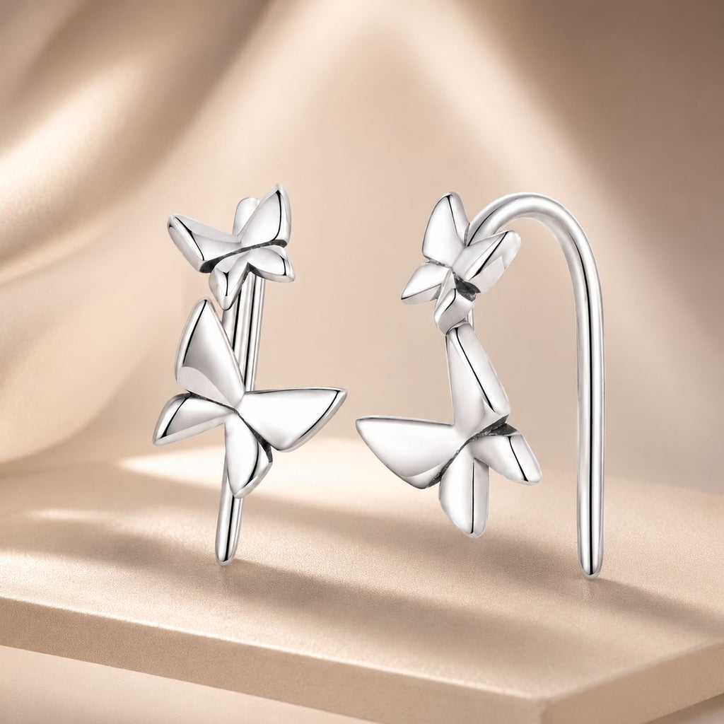 925 Sterling Silver Oxidized Earrings for Women