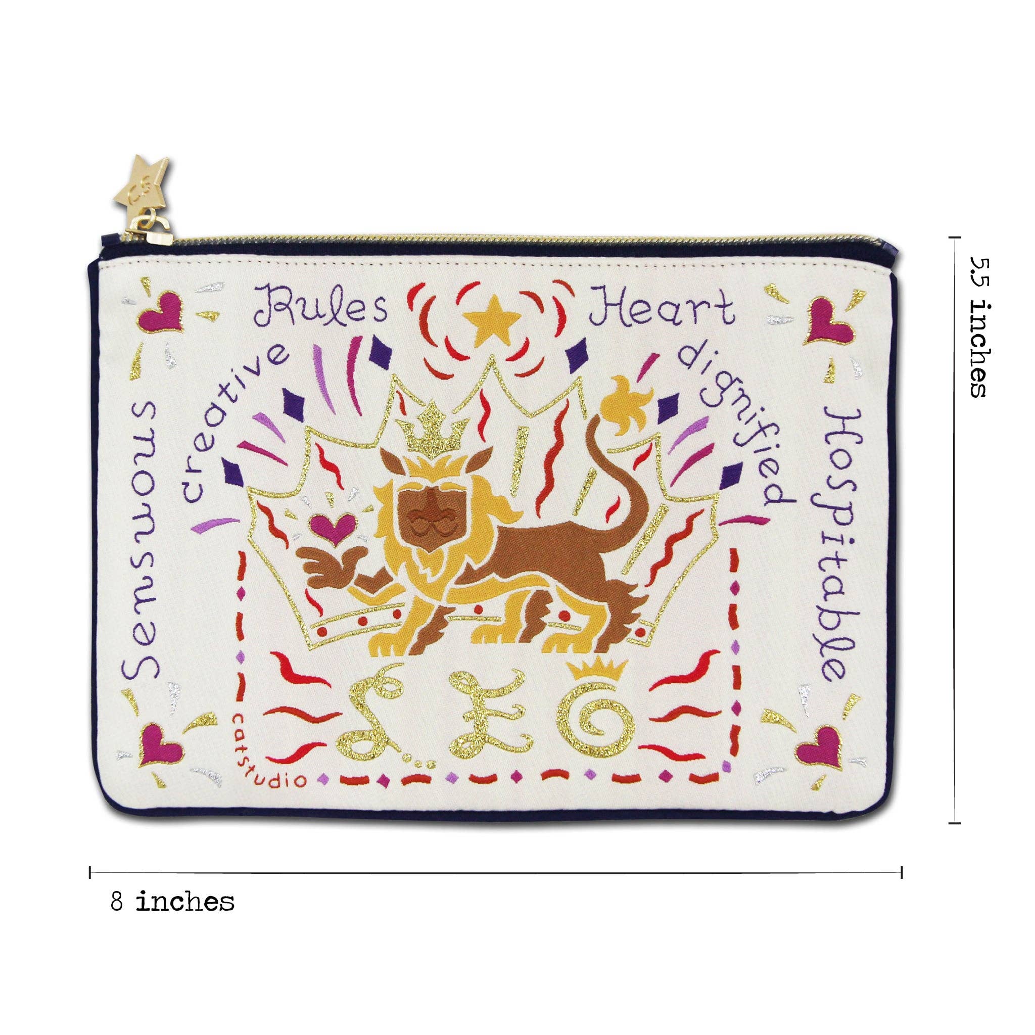 catstudio - Leo Astrology Zip Pouch