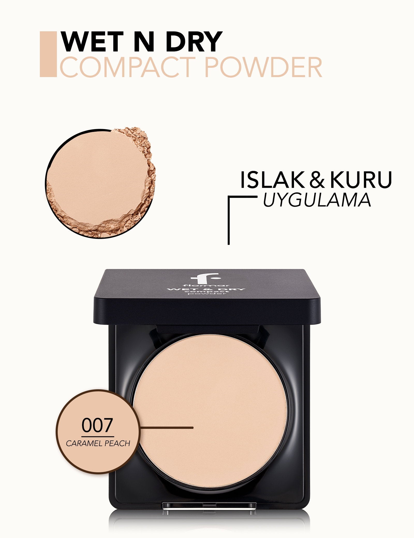 Flormar Wet & Dry Compact Powder Matte Finish 10g