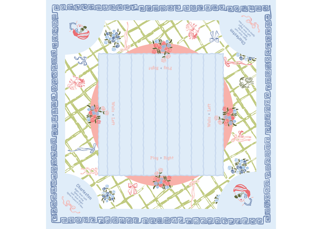 Miss Mahjong - Lattice Mahjong Playing Mat - In Store Only