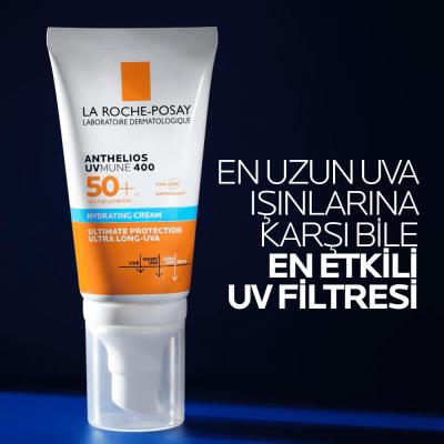 La Roche-Posay Anthelios UVMune 400 SPF50+ Sunscreen: Broad Spectrum Protection, Moisturizing, No White Cast - For Sensitive, Sun-Allergy Prone Skin, 1.69 fl oz